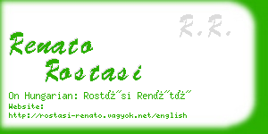 renato rostasi business card